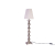 Lampa srebrna niklowana z abażurem 73cm